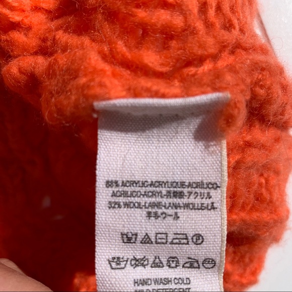 Free People Crashing Waves Orange Pullover XS - Picture 9 of 9